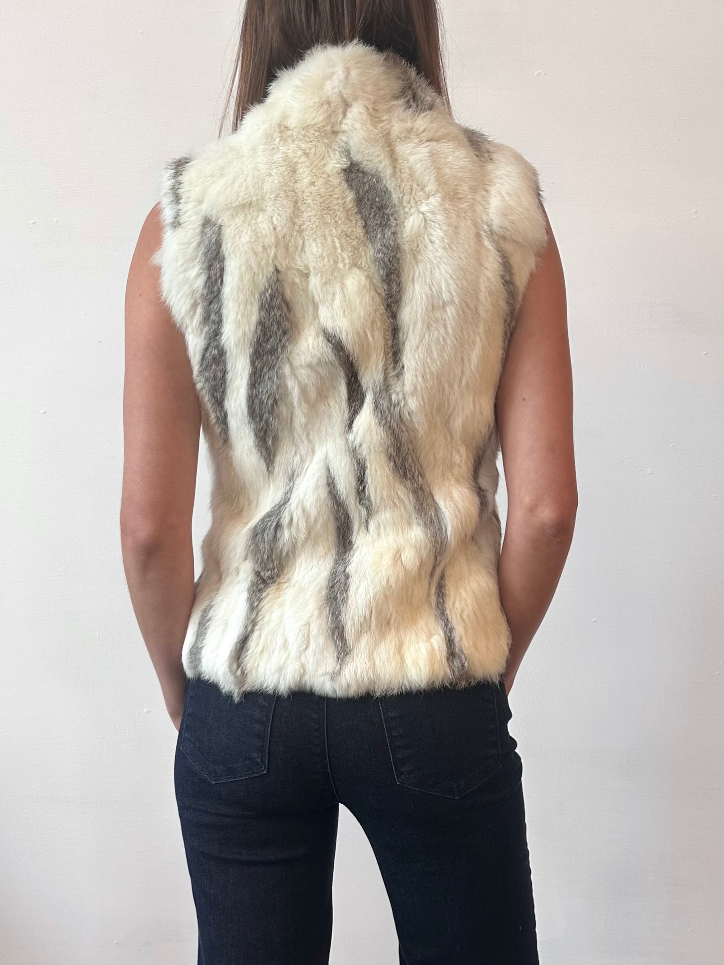 RABBIT FUR GILET