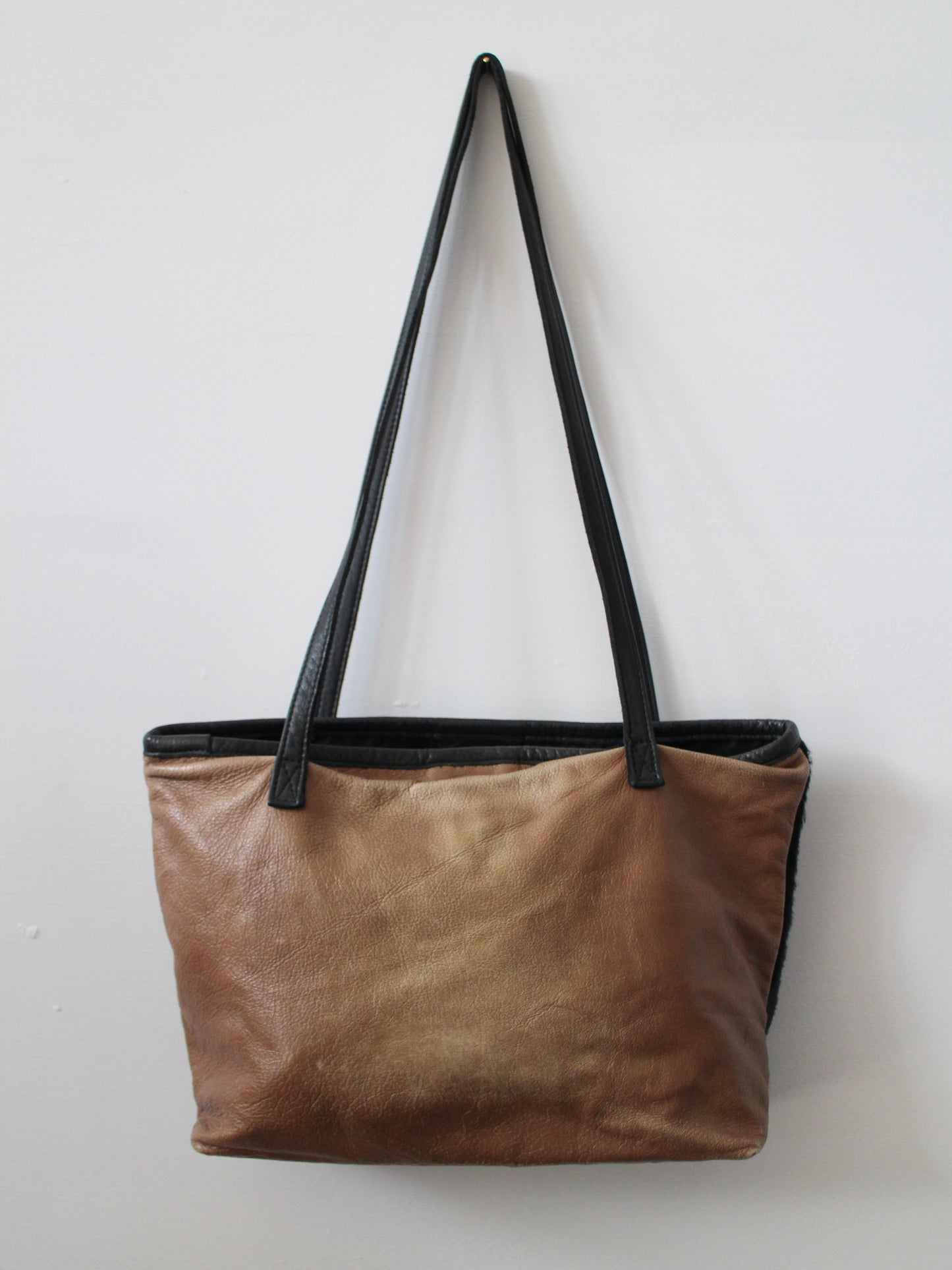 LEATHER & PONY HAIR BAG