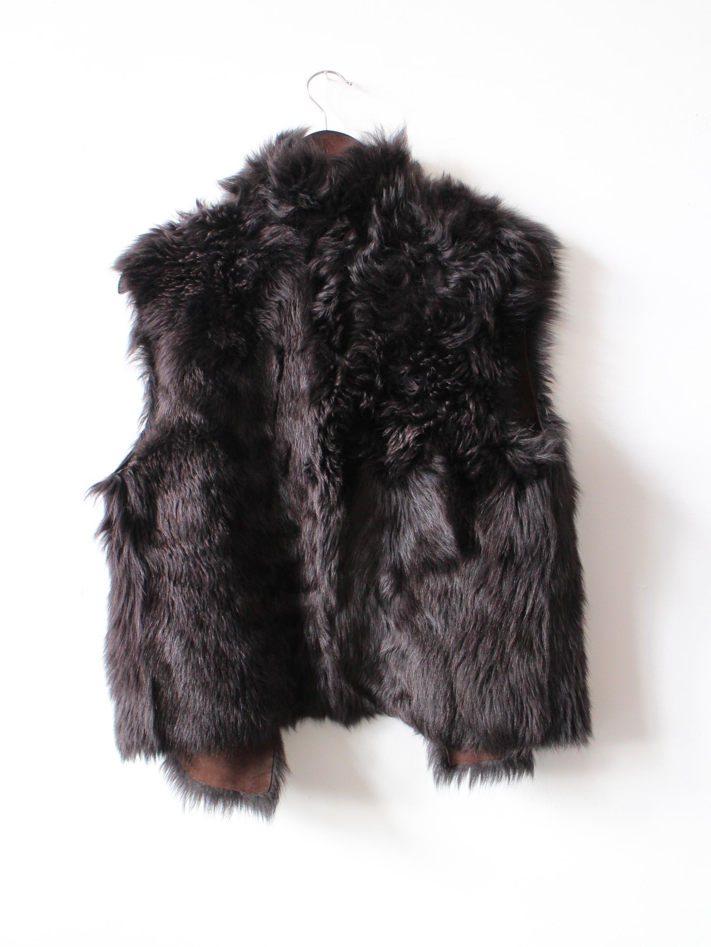 REVERSIBLE SUEDE & SHEARLING GILET