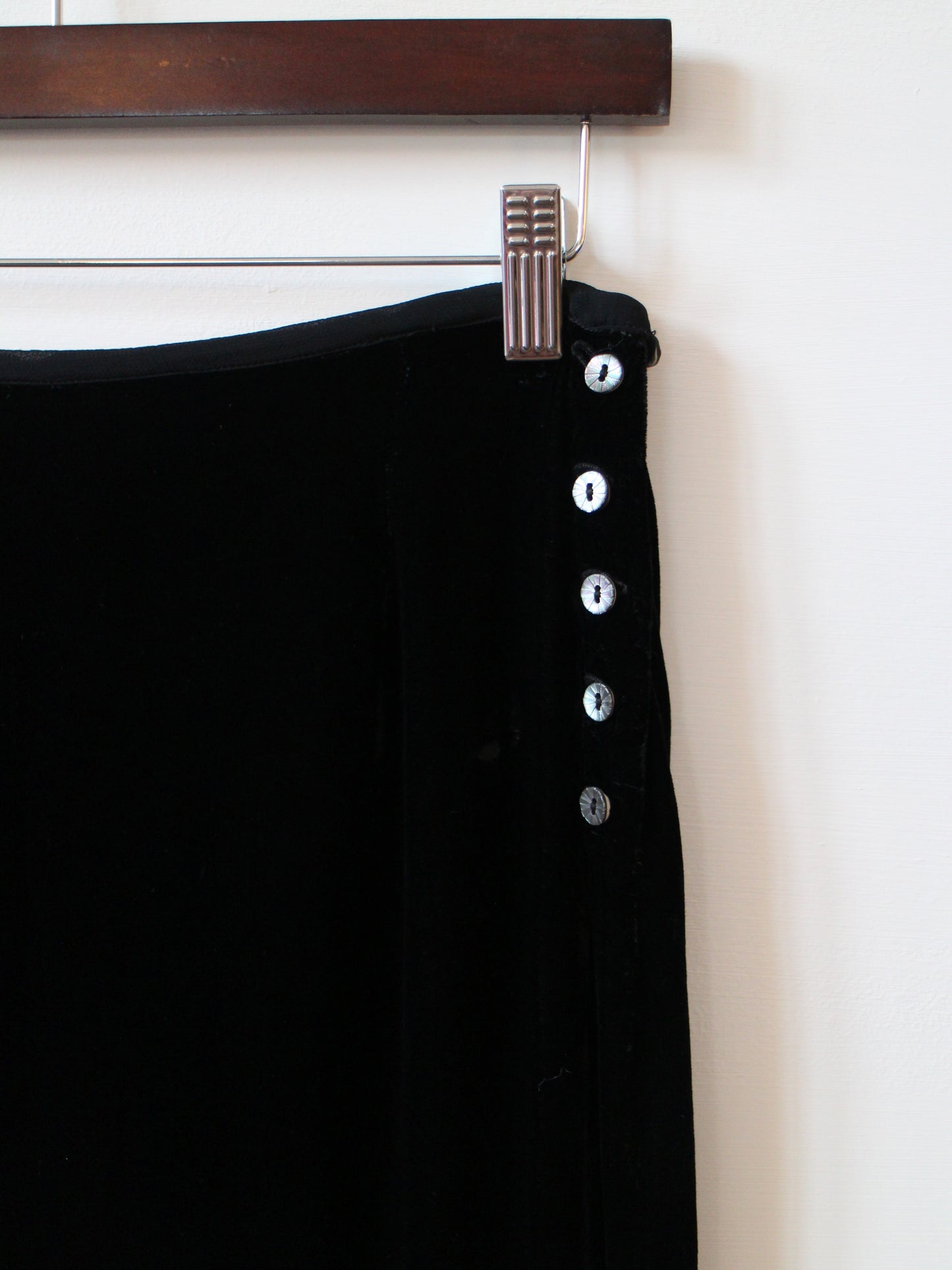 GHOST VELVET MIDI SKIRT