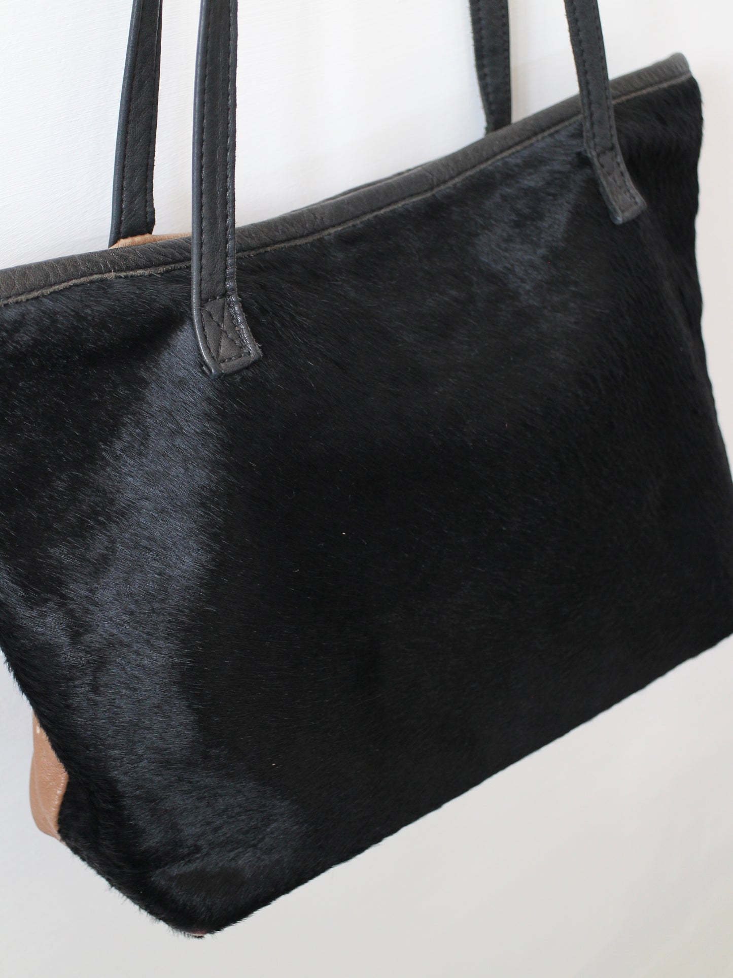 LEATHER & PONY HAIR BAG