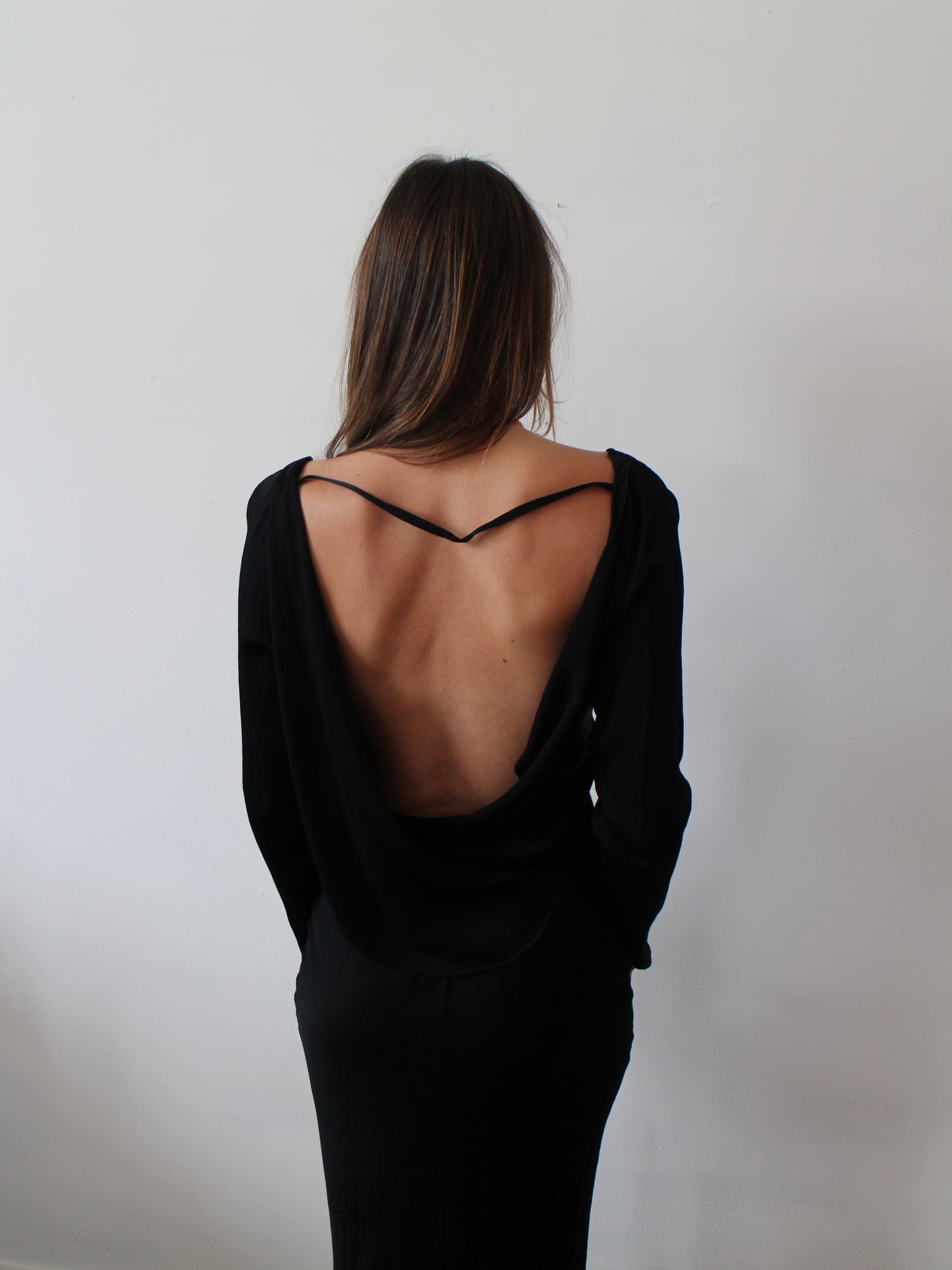 GHOST SATIN MIDI DRESS