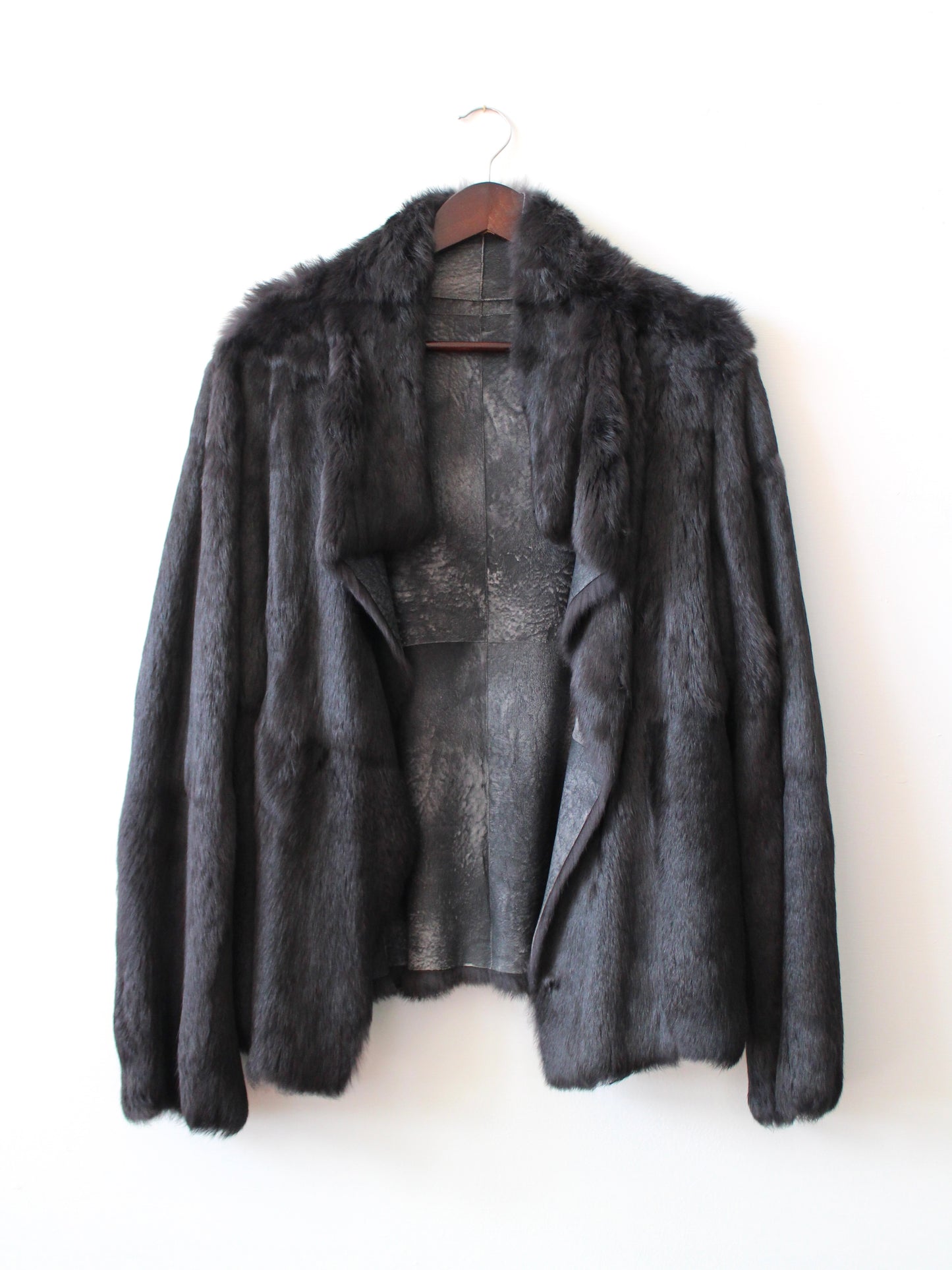 JOSEPH SUEDE & RABBIT FUR COAT