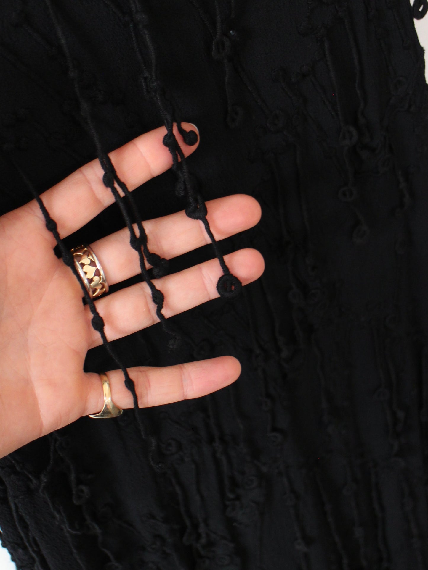 GHOST TASSEL MIDI DRESS