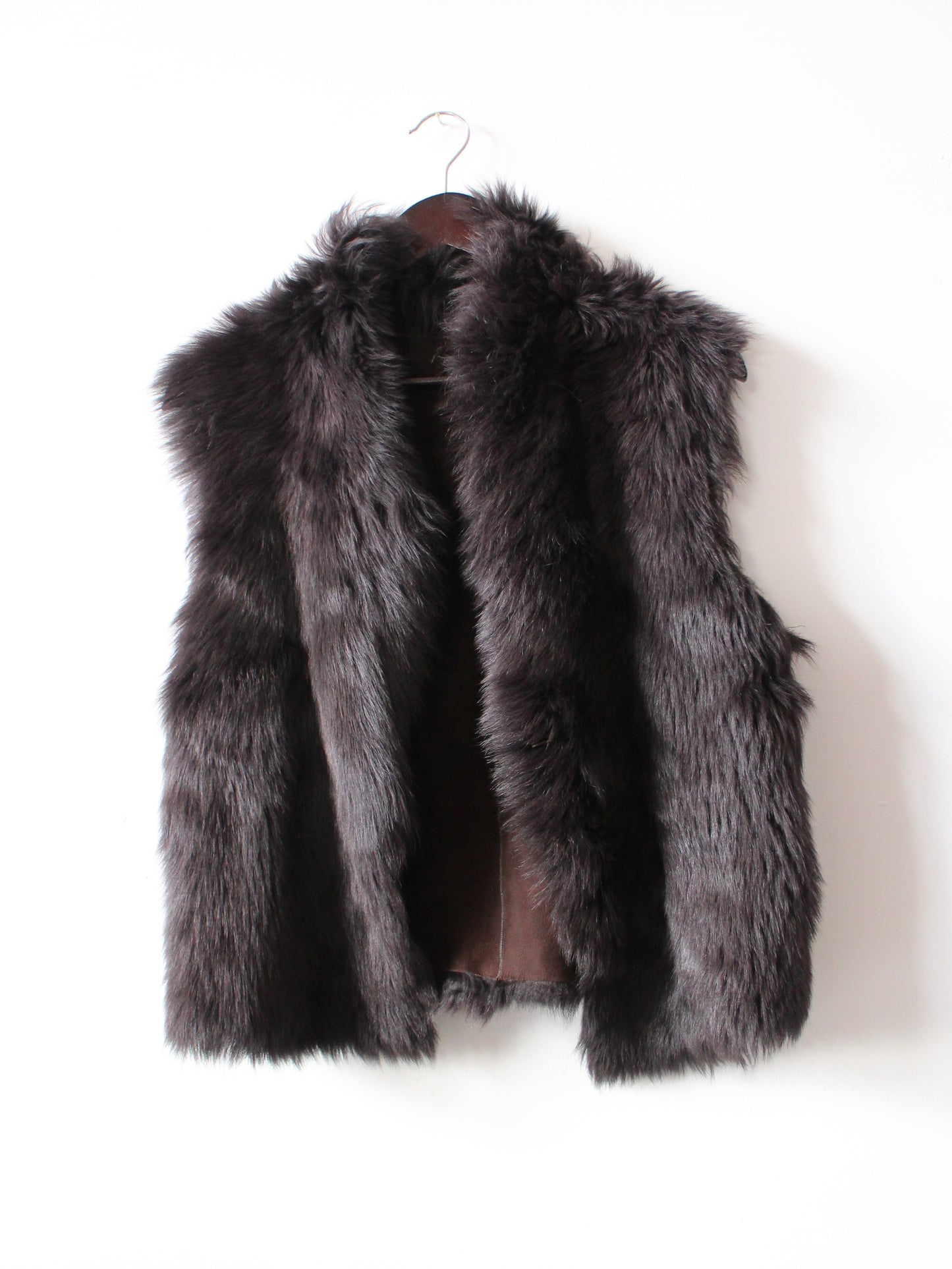 REVERSIBLE SUEDE & SHEARLING GILET