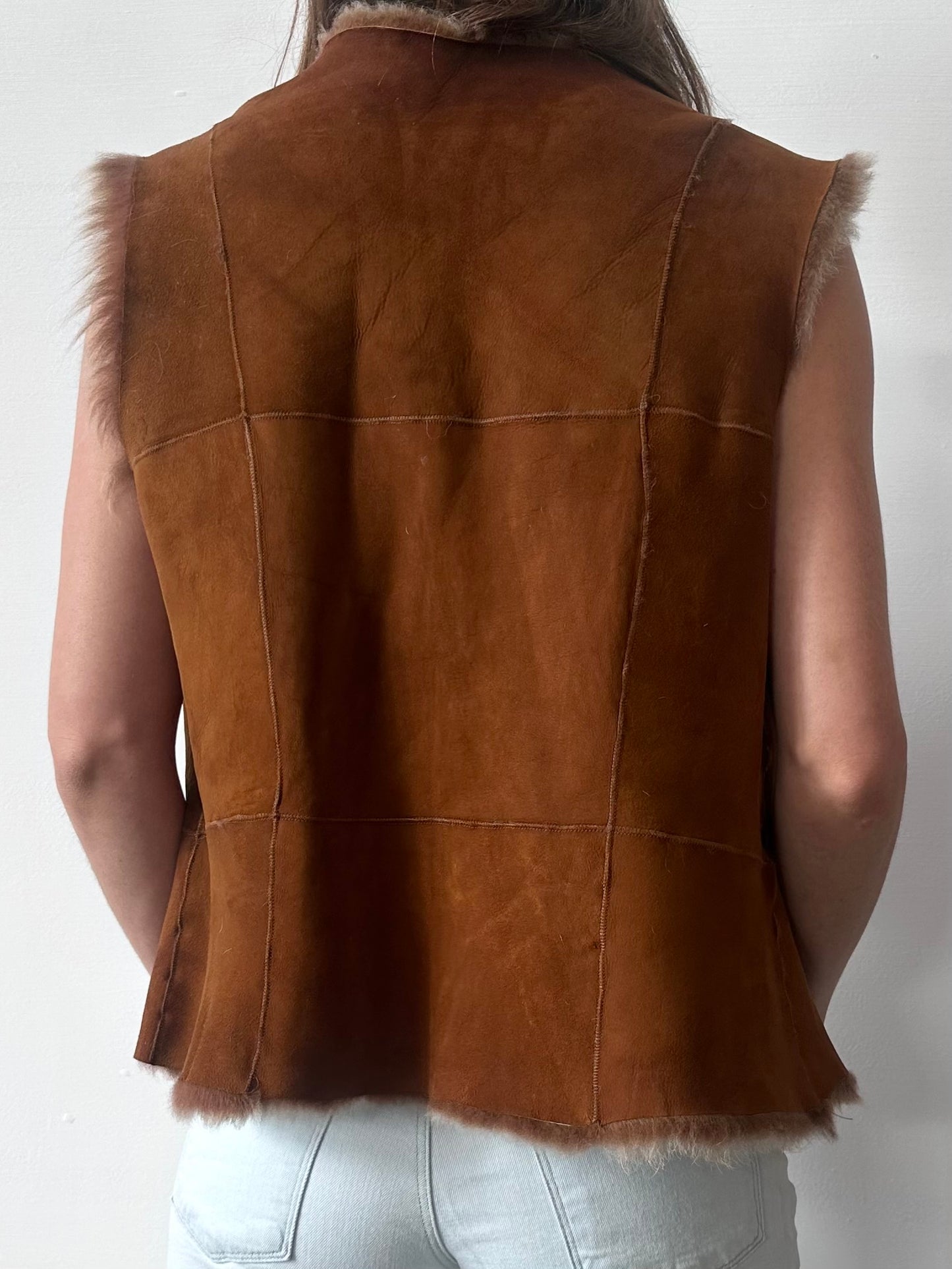REVERSIBLE SUEDE & TOSCANA GILET