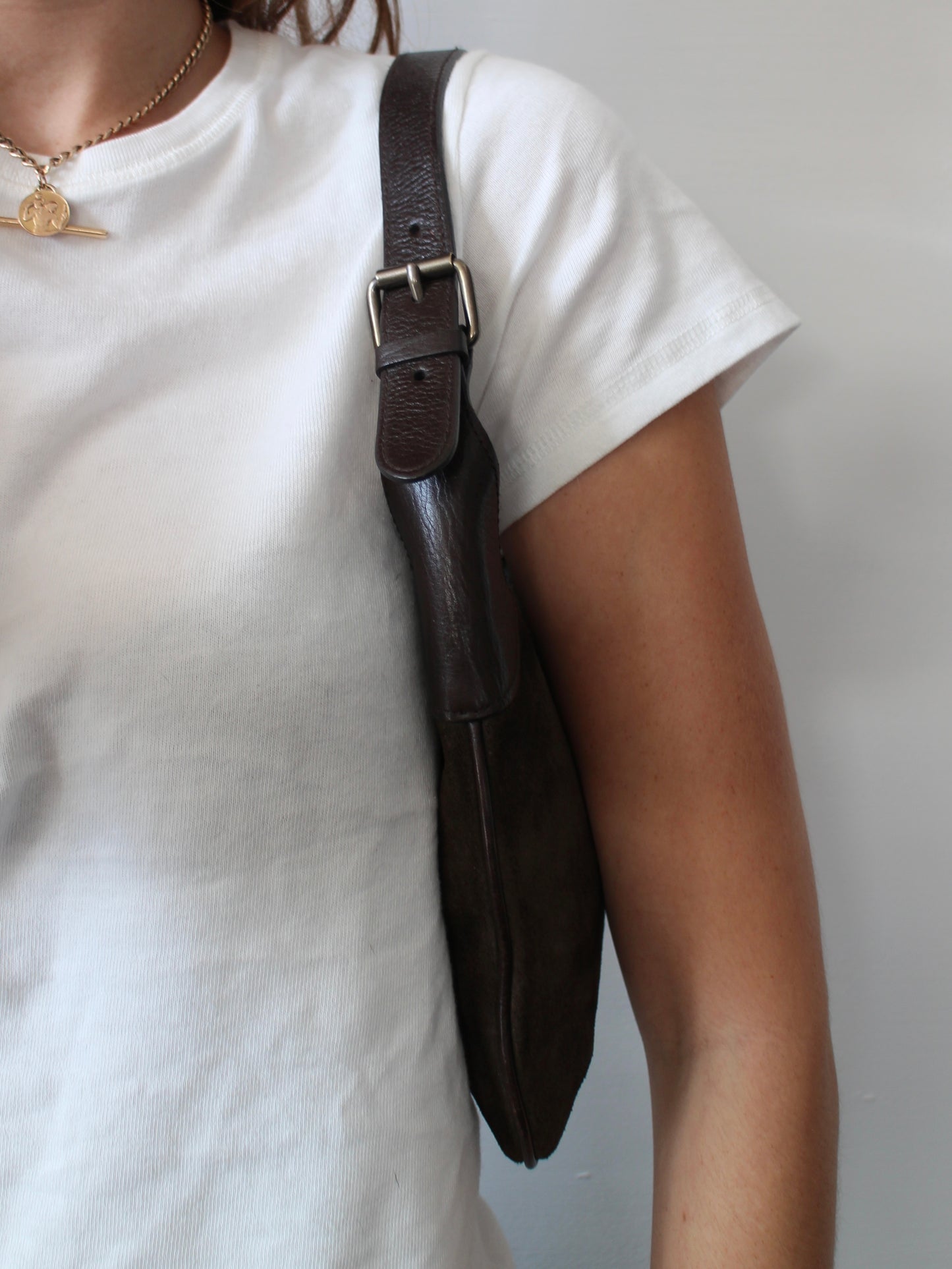SUEDE SHOULDER BAG