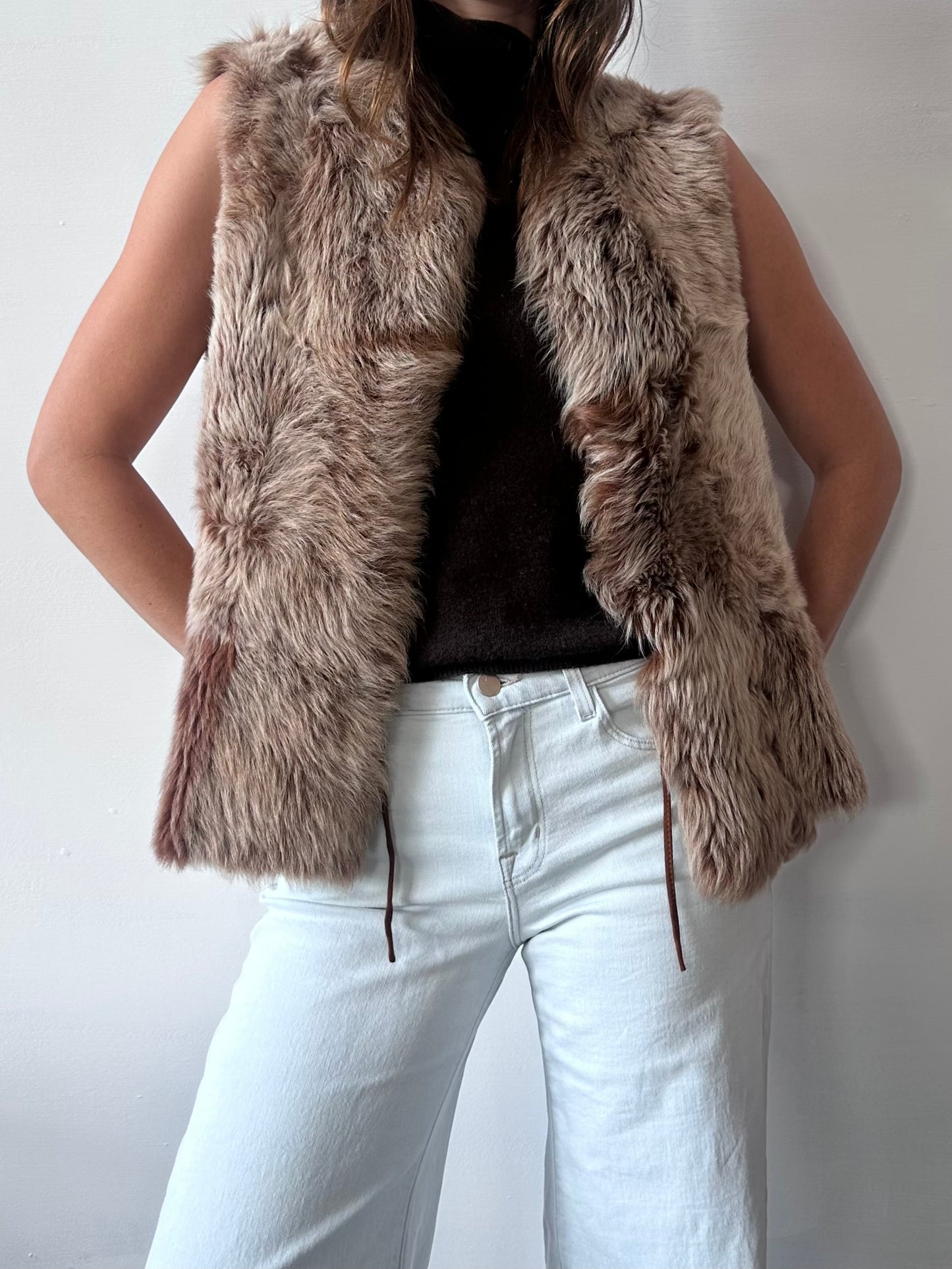 REVERSIBLE SUEDE & TOSCANA GILET
