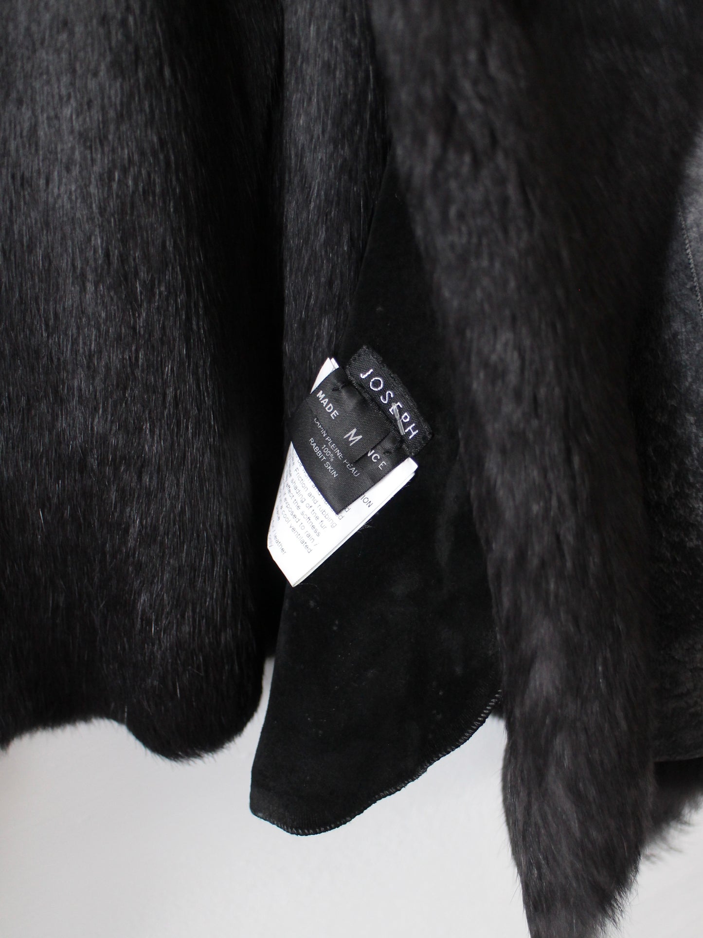 JOSEPH SUEDE & RABBIT FUR COAT