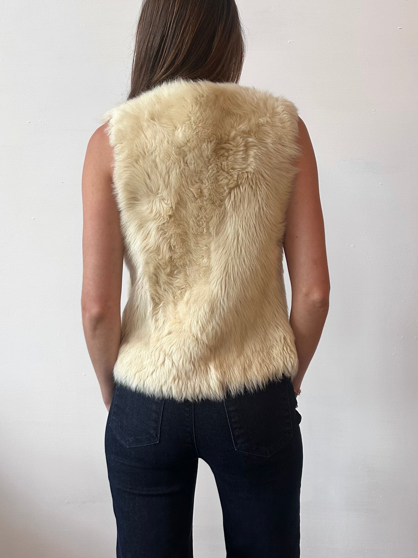 REVERSIBLE SUEDE & SHEARLING GILET