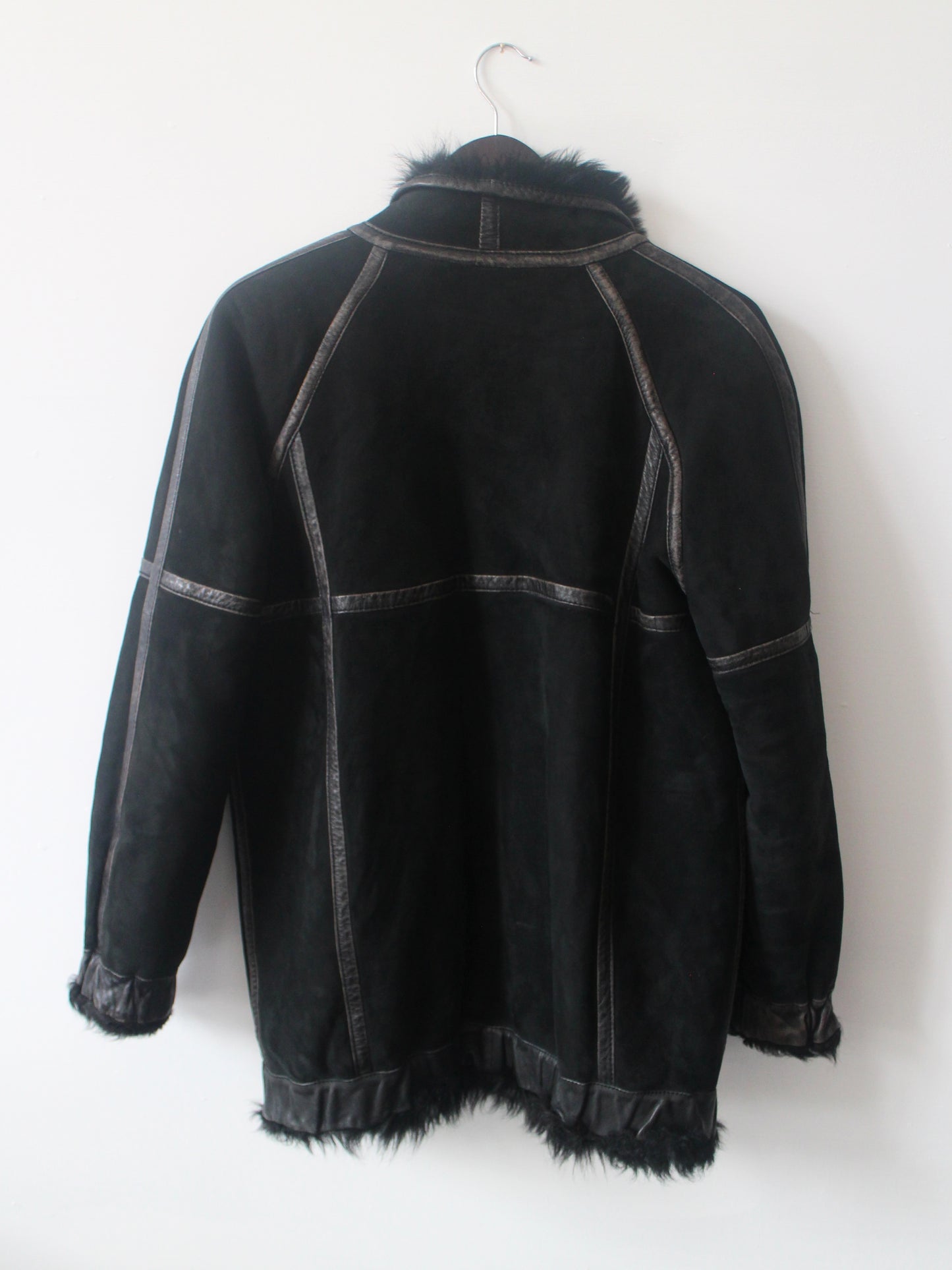 REVERSIBLE SUEDE & SHEARLING JACKET