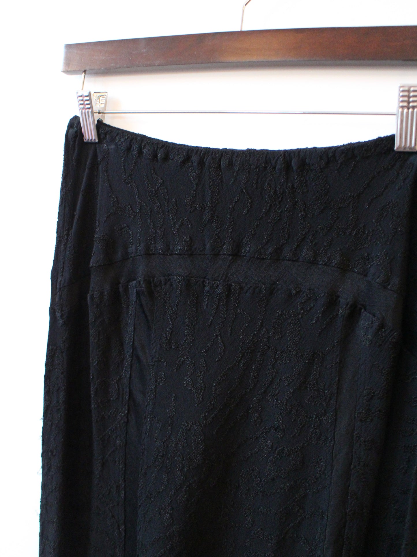 GHOST EMBROIDERED MIDI SKIRT