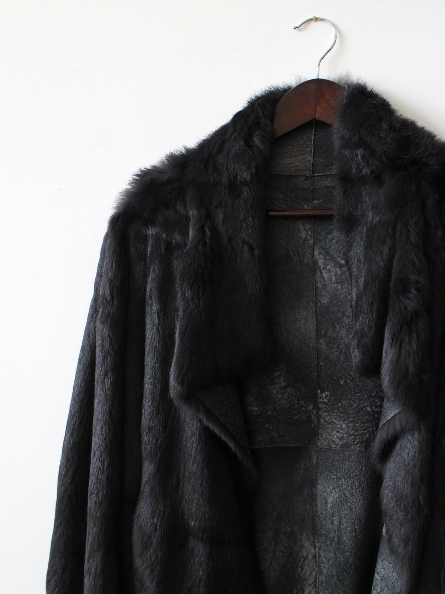 JOSEPH SUEDE & RABBIT FUR COAT