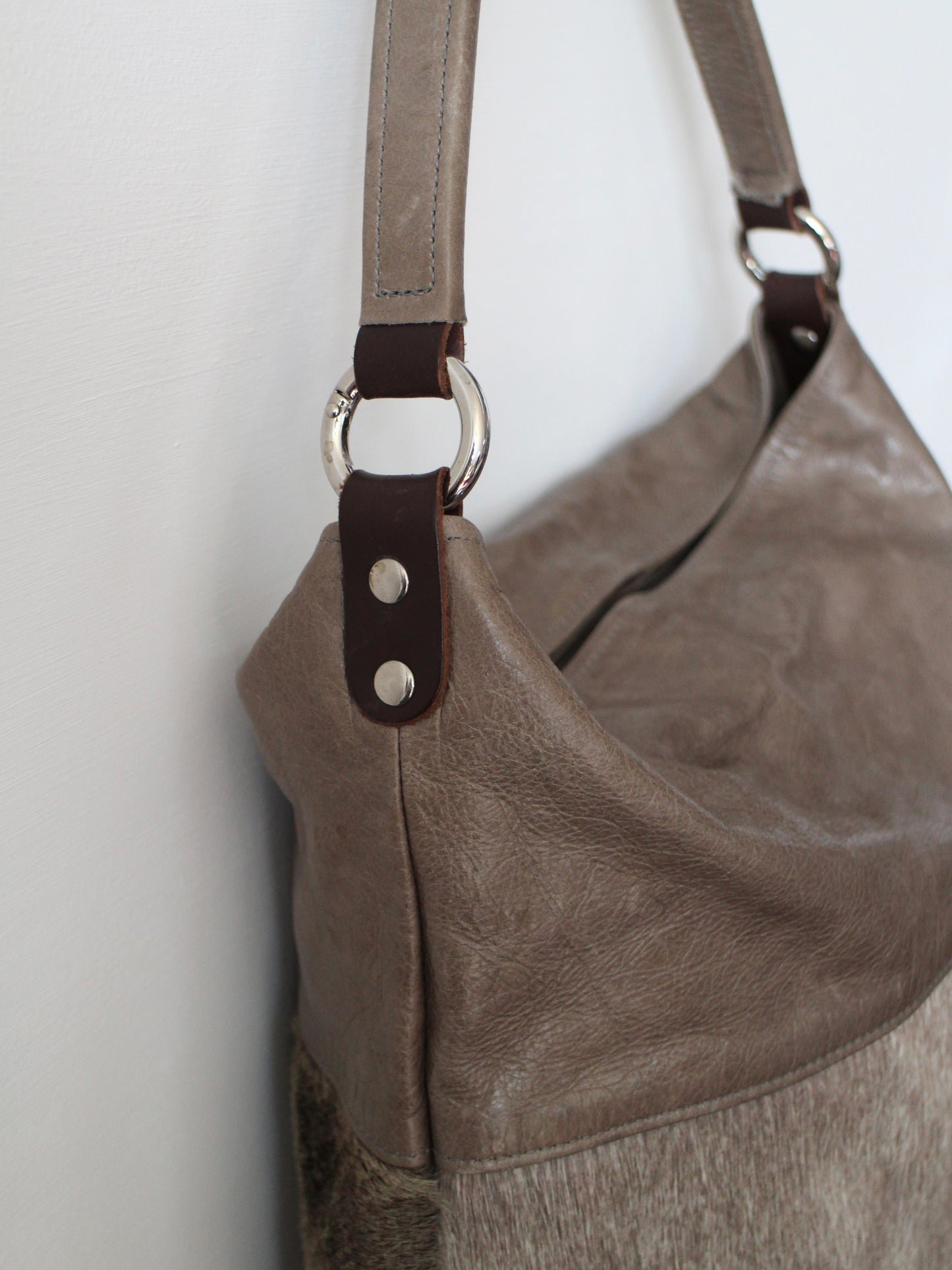 LEATHER & PONY HAIR BAG