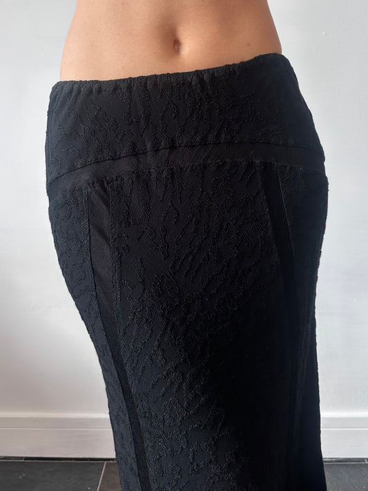 GHOST EMBROIDERED MIDI SKIRT