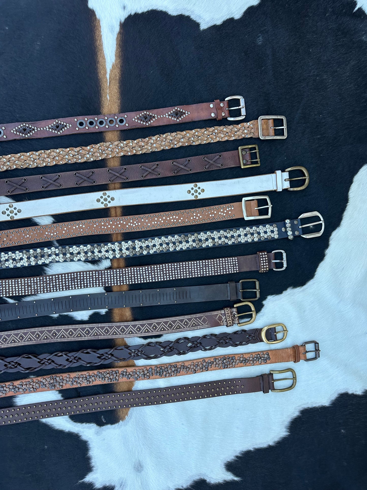 BLACK LEATHER BELT