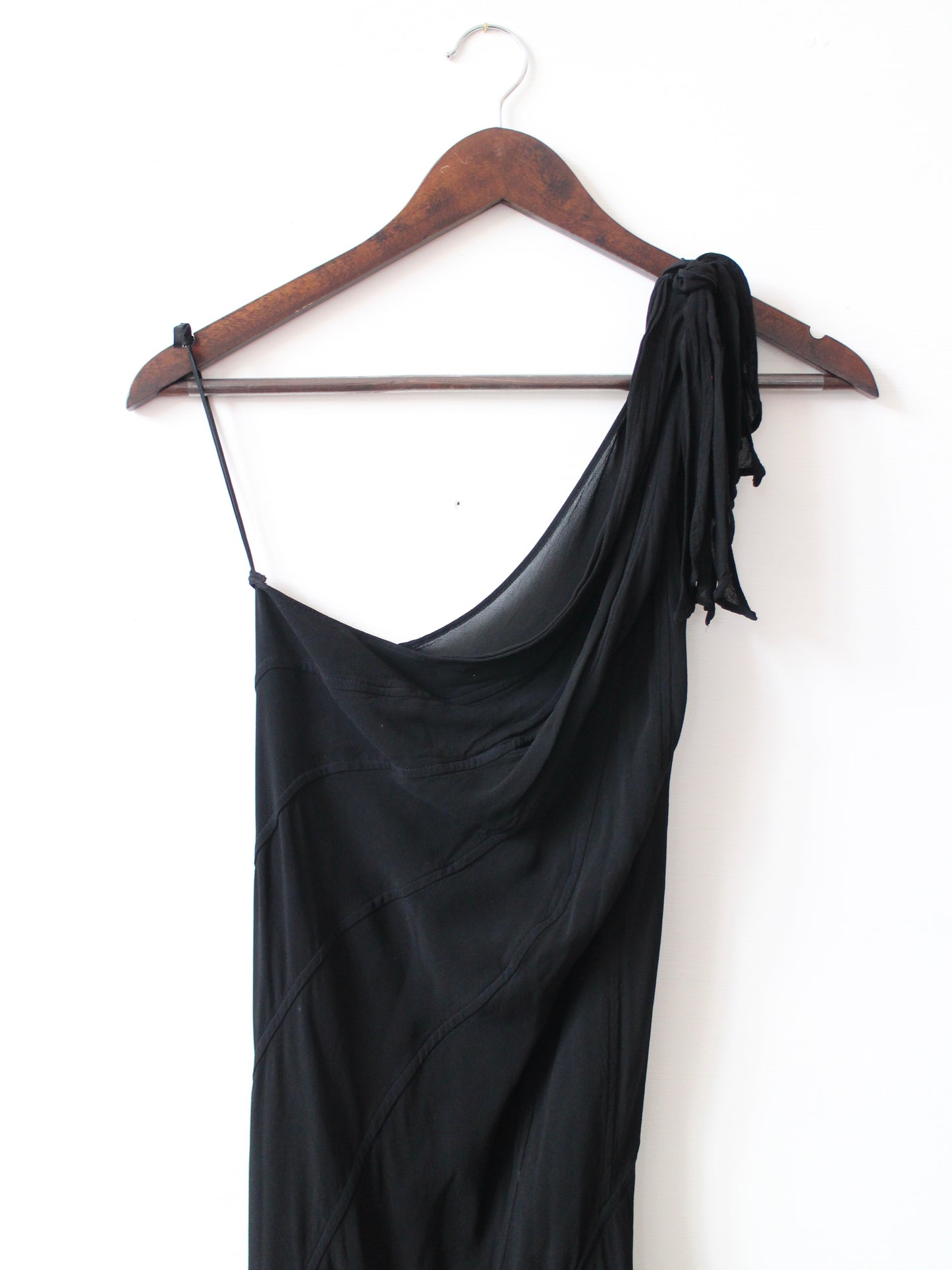 GHOST ONE SHOULDER MIDI DRESS