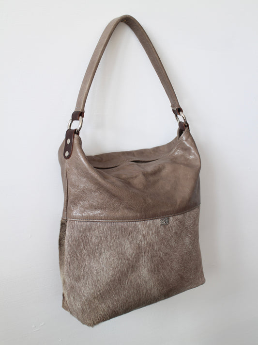 LEATHER & PONY HAIR BAG
