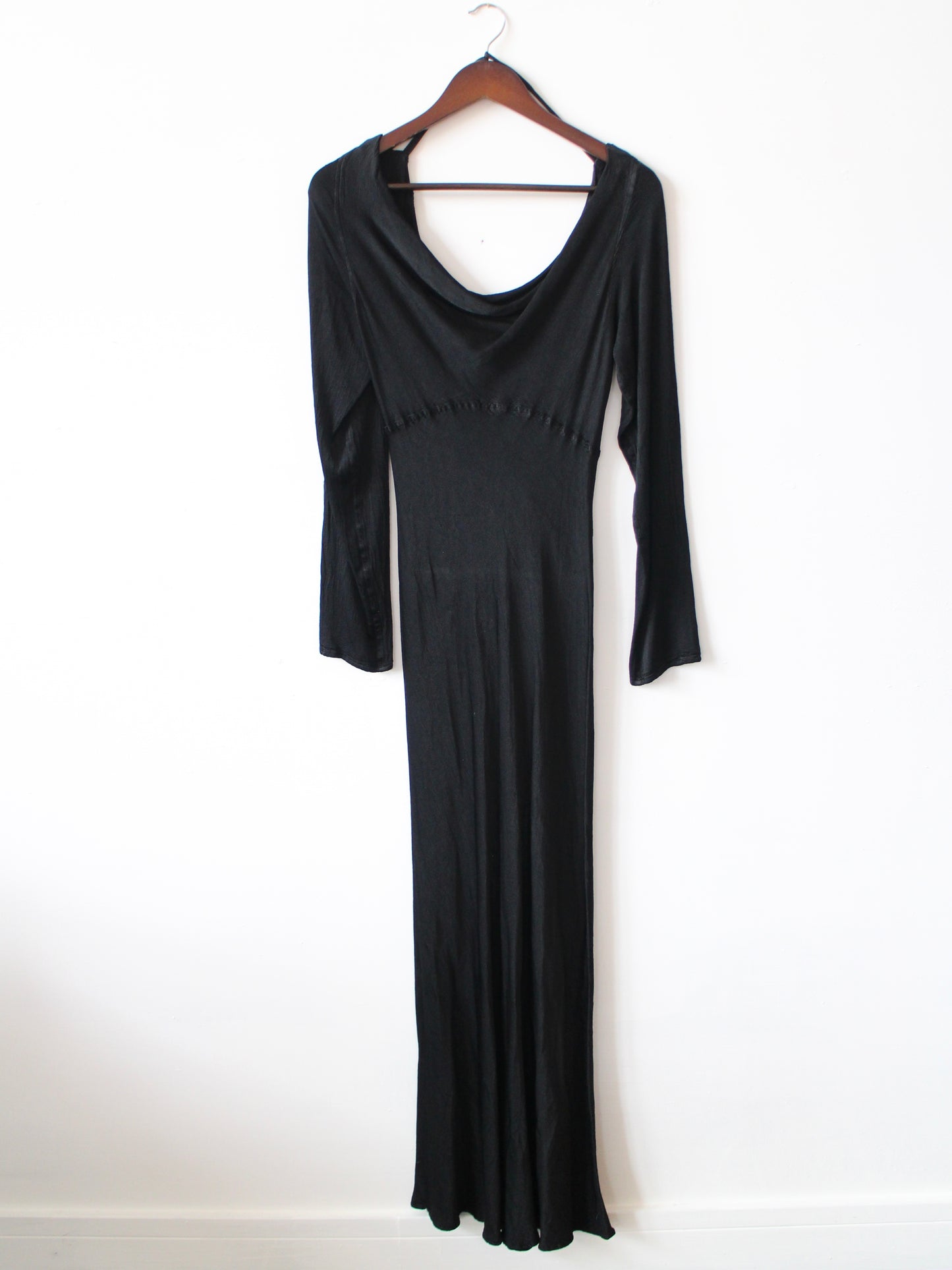 GHOST SATIN MIDI DRESS