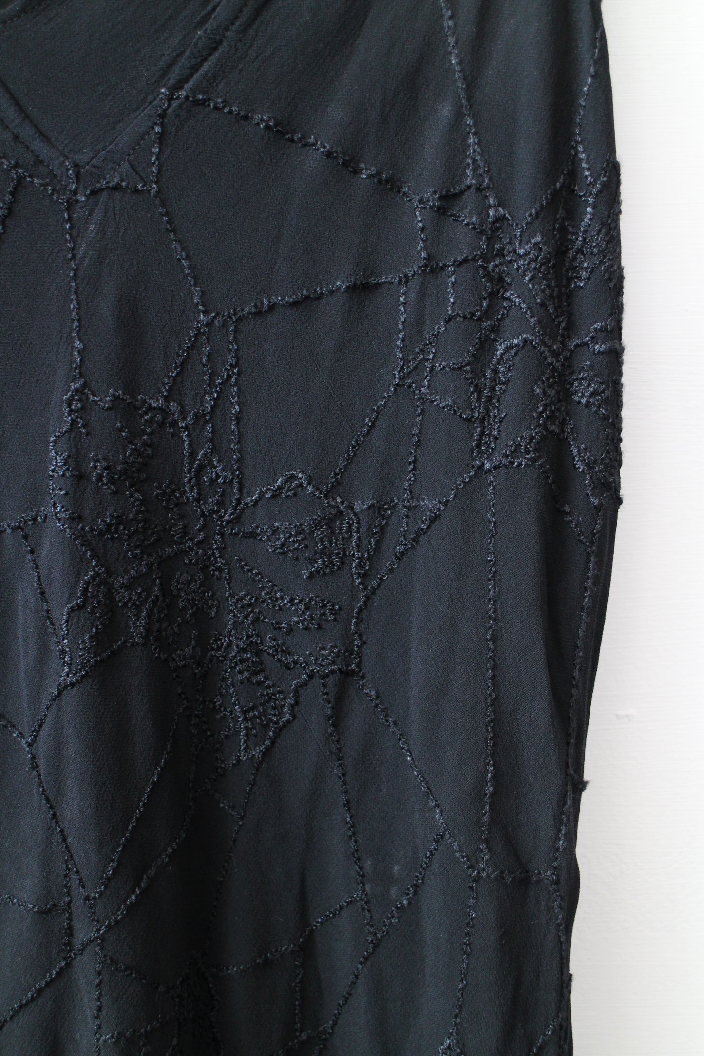 GHOST ASYMMETRIC MIDI DRESS