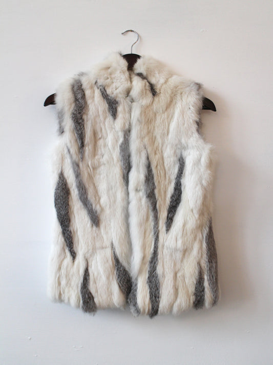 RABBIT FUR GILET