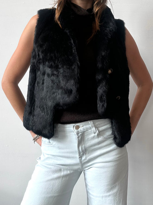 JOSEPH RABBIT FUR GILET