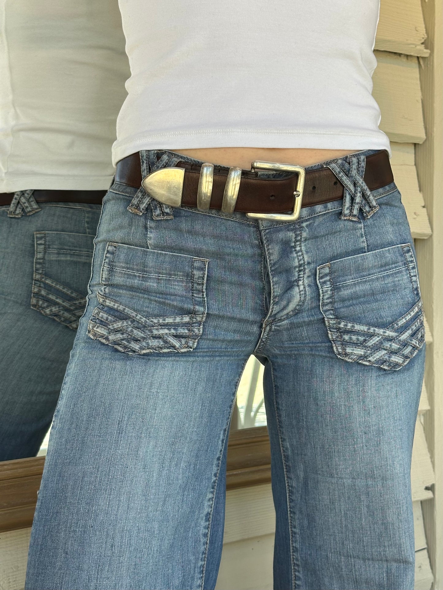 BROWN LEATHER BELT