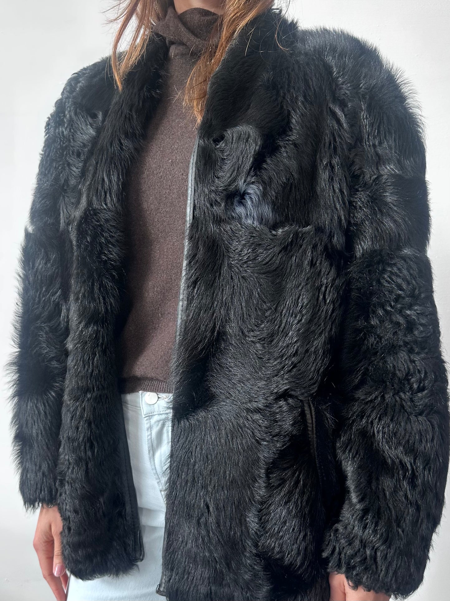 REVERSIBLE SUEDE & SHEARLING JACKET