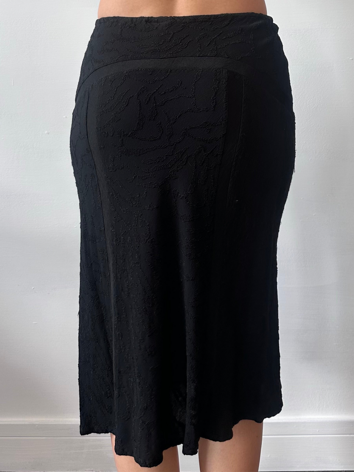 GHOST EMBROIDERED MIDI SKIRT