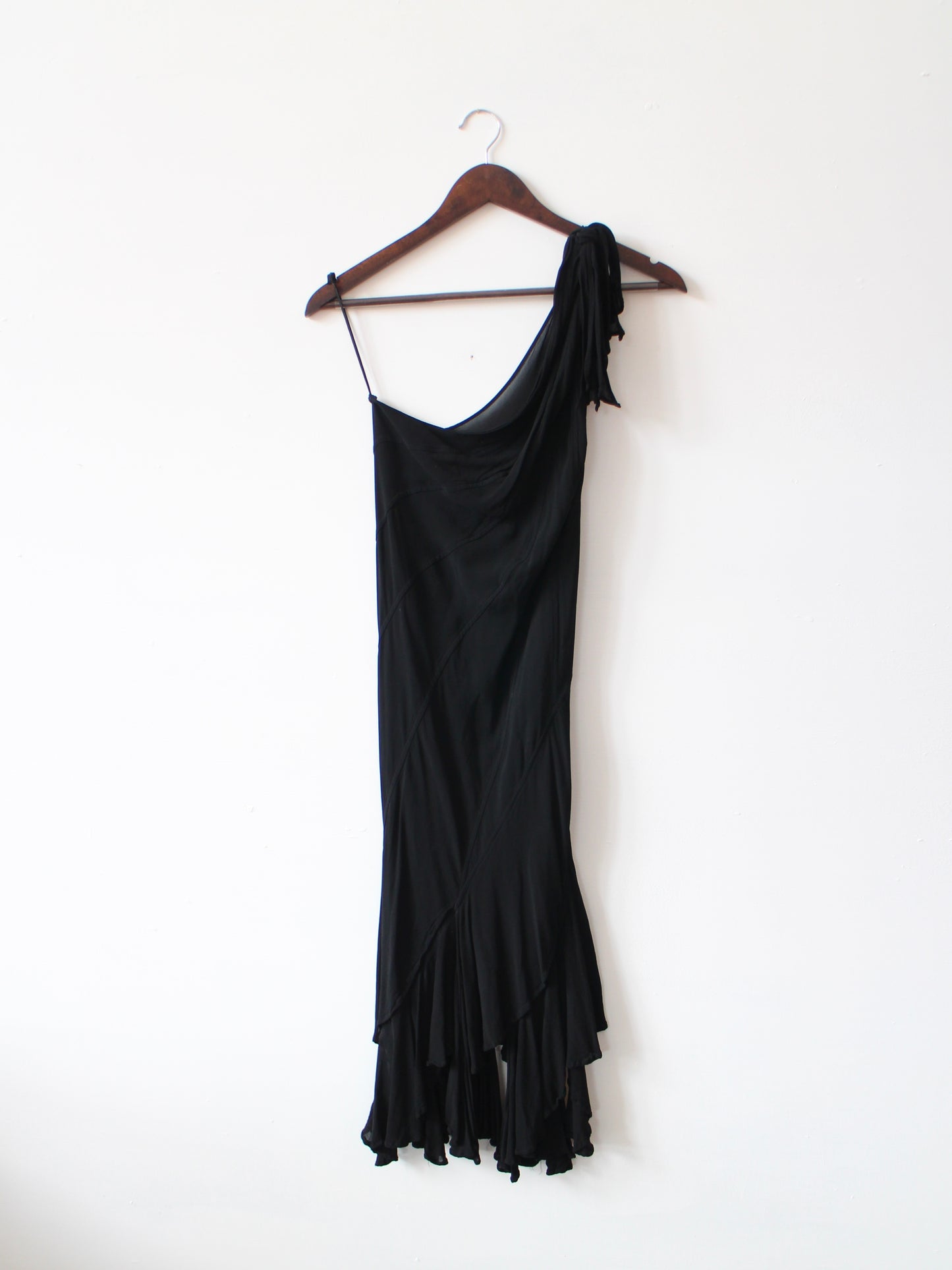 GHOST ONE SHOULDER MIDI DRESS