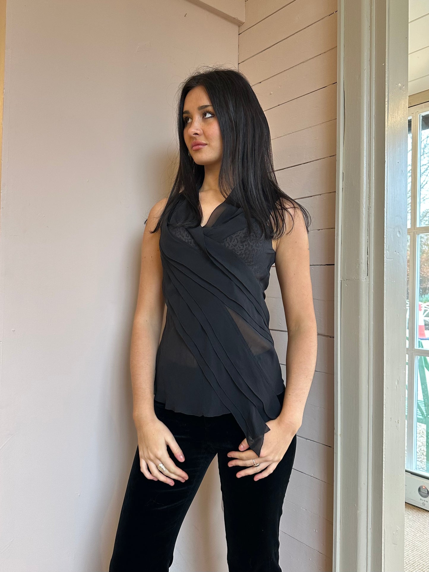 TED BAKER RUFFLE TOP